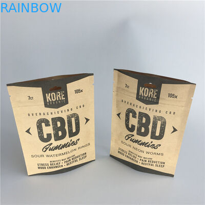 Многоразовой напечатанный таможней Зиплок алюминиевой фольги бумажных мешков для упаковки муки еды