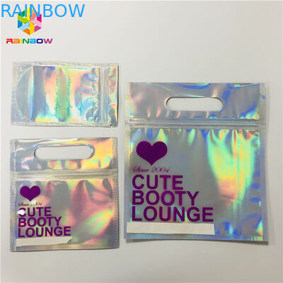 Фольги Мылар молнии лазер Холограм сумки пластиковой косметический упаковывая голографический стоит вверх тип