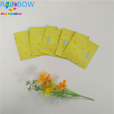 Мешок фольги качества еды упаковывая сумку молнии бортового уплотнения Мылар 3 плоскую для капсулы чая закуски