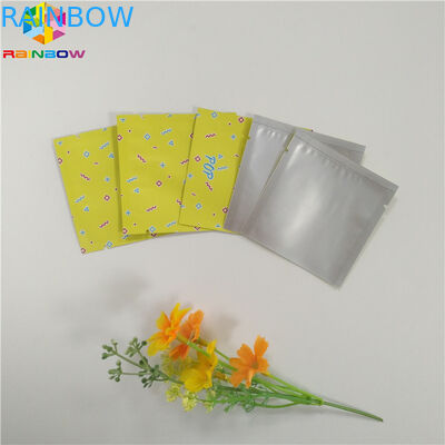 Мешок фольги качества еды упаковывая сумку молнии бортового уплотнения Мылар 3 плоскую для капсулы чая закуски
