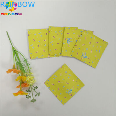 Мешок фольги качества еды упаковывая сумку молнии бортового уплотнения Мылар 3 плоскую для капсулы чая закуски