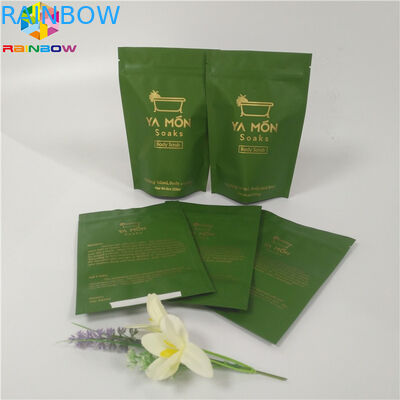 Верхняя часть молнии мешка фольги солей упаковывая стоит вверх Зиплок алюминиевая фольга сумки соли для принятия ванны