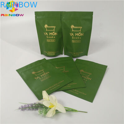 Верхняя часть молнии мешка фольги солей упаковывая стоит вверх Зиплок алюминиевая фольга сумки соли для принятия ванны