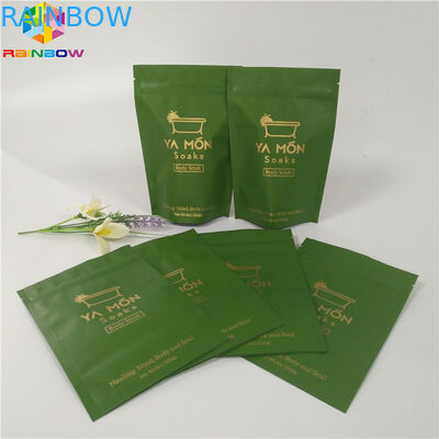 Верхняя часть молнии мешка фольги солей упаковывая стоит вверх Зиплок алюминиевая фольга сумки соли для принятия ванны