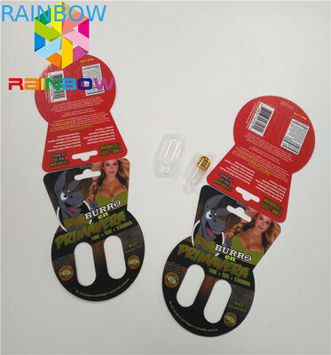 линзовидное упаковывая отверстие коробки бумажной карты бренда Бурро 3д одиночное двойное включая бутылку