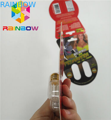 Лоснистая карта волдыря упаковывая изготовленные на заказ карту таблеток Бурро2 60000 повышения секса бумажную