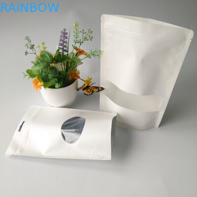 Стойте вверх качество еды бумажной коробки мешков упаковывая с ясным прямоугольным/овальным окном