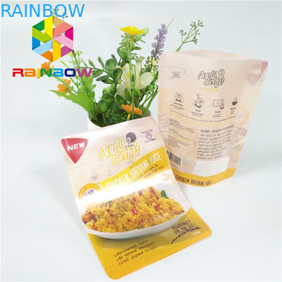 Мешки молнии пластиковые упаковывая напечатанную реторту соуса еды вакуума стоят вверх сумка