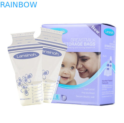 Двойной стойте вверх мешок молнии, жара - загерметизируйте упаковывая хранение грудного молока сумок