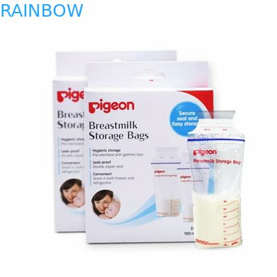 Двойной стойте вверх мешок молнии, жара - загерметизируйте упаковывая хранение грудного молока сумок