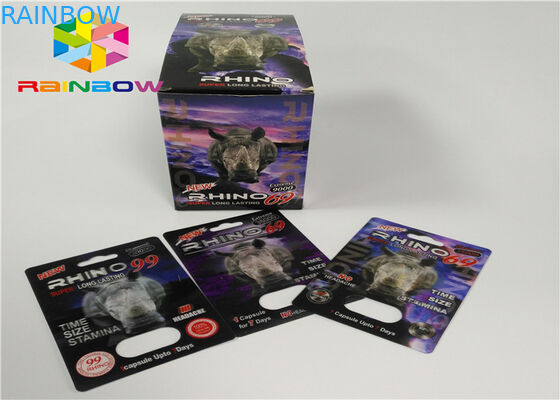 Упаковка таблеток 3д повышения пластиковой карты вставки волдыря бутылки мужская от карт/коробки дисплея