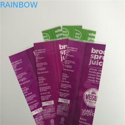 Рукав сокращения печатания полного цвета обозначает качество еды пластиковым материалом для бутылки