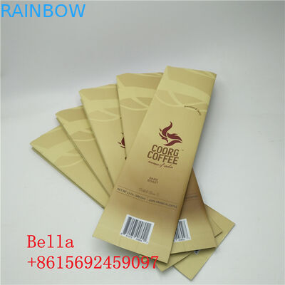 Штейновые поверхностные стоят вверх кофейные зерна сумки Гуссет стороны мешка молнии упаковывая с клапаном