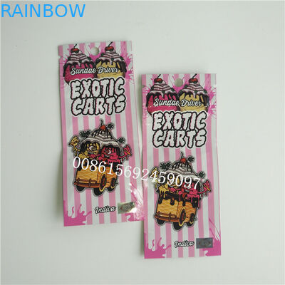 Изготовленная на заказ фольга напечатала патрон ручки сумок 1мл Вапе Зиплок упаковывая с окном