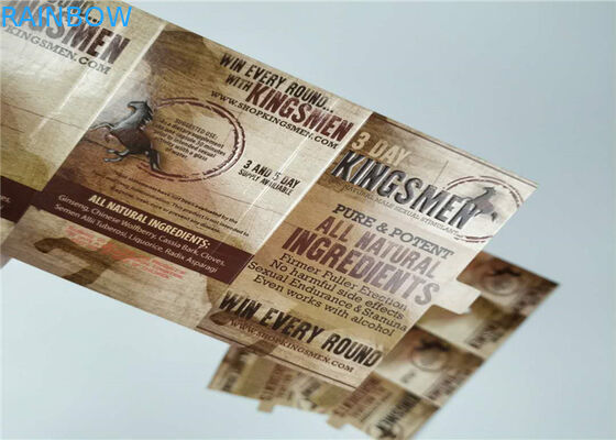 Таблетки упаковывая линзовидную упаковывая коробку печатания носорога карты 3д изготовленную на заказ бумажную