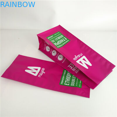 Штейновая таможня плоского дна напечатала стоит вверх сумки кофе Гуссет прокатанные алюминием м мешков