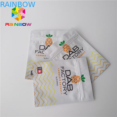 Упаковка пластиковых мешков алюминиевой фольги влагостойкая для засорителей Гуммис масла КБД