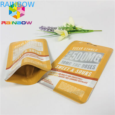 Многоразовые пластиковые стоят вверх сумки Матт мешка молнии законченный с передним ясным окном