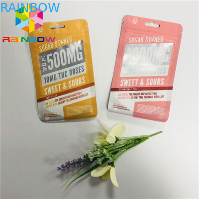 Многоразовые пластиковые стоят вверх сумки Матт мешка молнии законченный с передним ясным окном