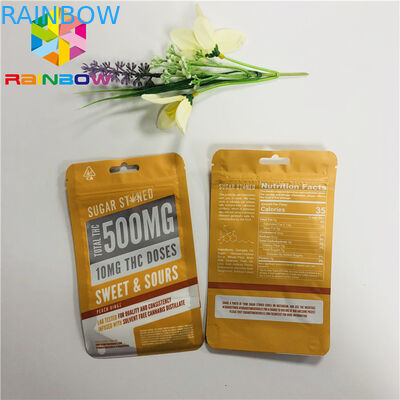 Мешки закуски чокнутые пластиковые упаковывая Кустомзид печатая ясное окно с Ресеалабле молнией