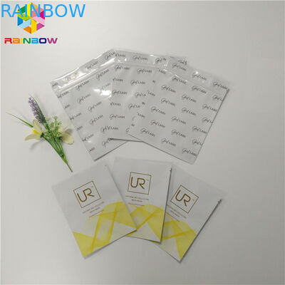 Биодеградабле пластиковая фольга кладет 3 маску в мешки загерметизированную сторонами лицевую упаковывая для косметики