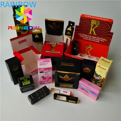 Коробка низкое Мок изготовленное на заказ печатая 1оз бутылки эфирного масла КБД упаковывая 2 Оз повторно использовала бумагу карты