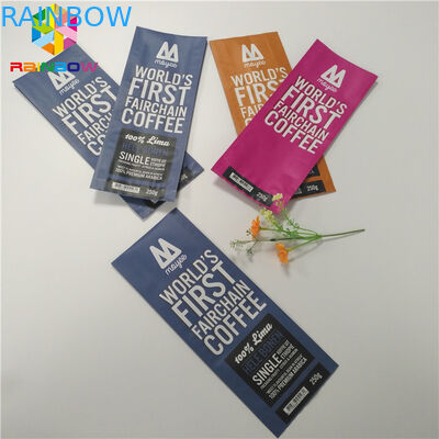 Мешок фольги уплотнения квадрацикла штейновый законченный упаковывая бортовую сумку кофе Гуссет с клапаном