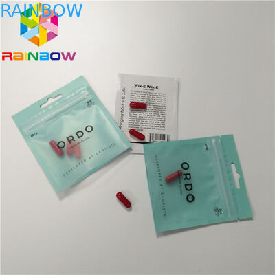 Бортовым загерметизированное уплотнением печатание алюминиевой фольги мешка фольги таблетки 3 упаковывая Зиплок изготовленное на заказ