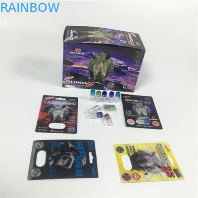 Пуля контейнера носорога золота карты волдыря патронной бумаги упаковывая с пластиковой крышкой
