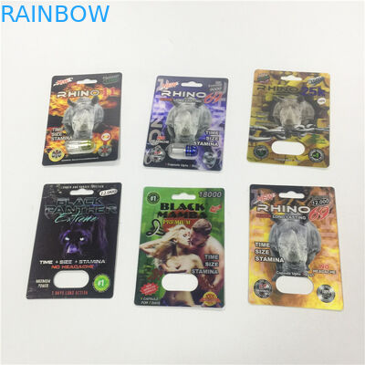 Пуля контейнера носорога золота карты волдыря патронной бумаги упаковывая с пластиковой крышкой