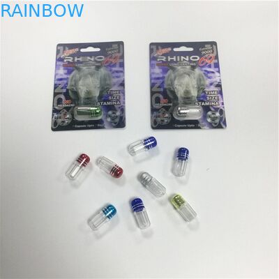 Мини контейнер формы пули капсулы таблеток носорога 69 пакета волдыря бутылки ПС пластмассы упаковывая