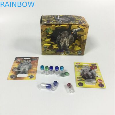 Мини контейнер формы пули капсулы таблеток носорога 69 пакета волдыря бутылки ПС пластмассы упаковывая