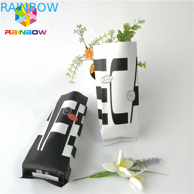 Жиронепроницаемая сумка закуски упаковывая простую сумку окна ясности белой бумаги с связью олова