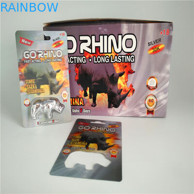 Сползите карты таблеток 3Д повышения карты вставки упаковки пакета волдыря сумки мужской упаковывая