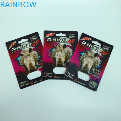 Сползите карты таблеток 3Д повышения карты вставки упаковки пакета волдыря сумки мужской упаковывая