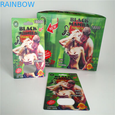 Сползите карты таблеток 3Д повышения карты вставки упаковки пакета волдыря сумки мужской упаковывая