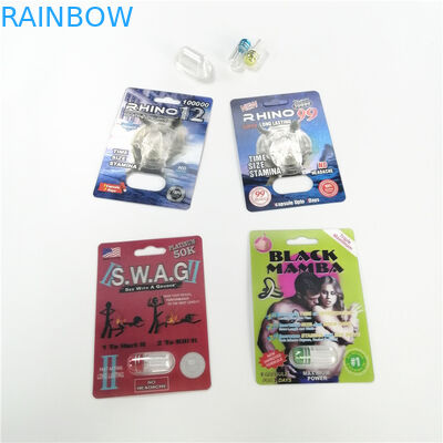 Пакет волдыря инвентаря карты большой винной бутылки 24к 3Д носорога 11 медицинской карты волдыря использования упаковывая