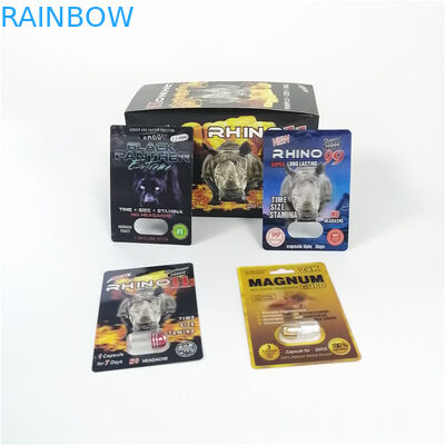 Мужской пакет волдыря лекарства повышения упаковывая черную карту мамы Премьер-министра Дзэна Бумаги Показа