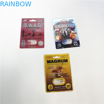 Носорог 69 серий упаковки волдыря таблетки таблеток 3д повышения карты волдыря упаковывая мужской