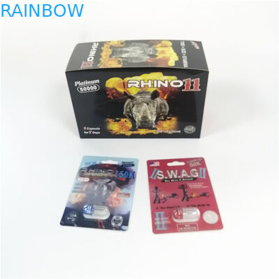 Карта мужской сексуальной таблетки эко- дружелюбной карты волдыря упаковывая бумажная с стикером корки