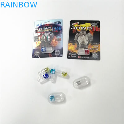 Таможня карты волдыря бумаги с покрытием упаковывая напечатала пакет капсулы таблетки носорога 69 влияния 3Д