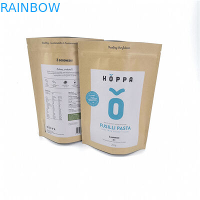 Ресиклабле подгонянный Крафт Дурабле метки частного назначения бумажных мешков для упаковывая еды