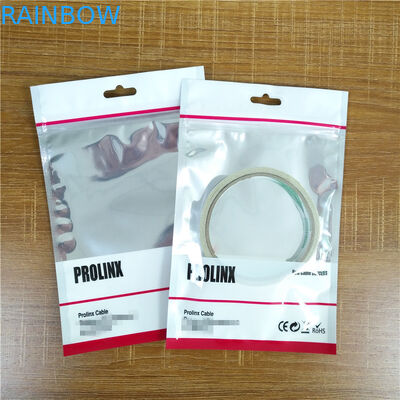 Мешки Зиплок кабеля УСБ пластиковые упаковывая Ресеалабле сумки случая мобильного телефона с ручкой