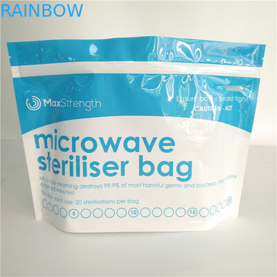 Гуссет дна стерилизатора микроволны хранения еды кладет Ресеалабле верхнюю таможню в мешки молнии