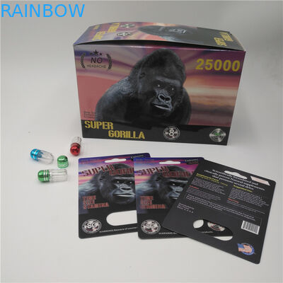 Материал упаковки отверстия двойника Гуле бумажной карты волдыря усиливающего агента энергии мухы мужской для капсулы