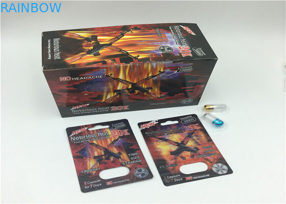 Цвет таблетки капсулы карты волдыря 3д носорога 69 упаковывая изготовленный на заказ с коробкой дисплея бумажной