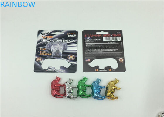 Дурабле пули контейнера носорога 69 карты волдыря таблетки влияния Холограм 3Д упаковывая