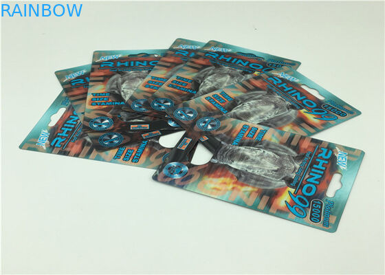 Прочная бумажная карта упаковывая для таблеток секса представления мужчины увеличивая естественных