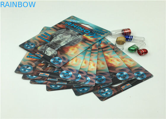 Прочная бумажная карта упаковывая для таблеток секса представления мужчины увеличивая естественных