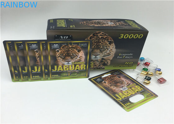 Мужское скольжение носорога 69 упаковки карты волдыря таблеток повышения с пластиковой бутылкой крышки